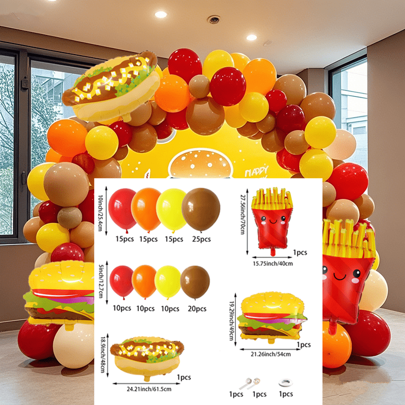 Buy Hamburger Balloons Birthday Party Decorations Kids Globos