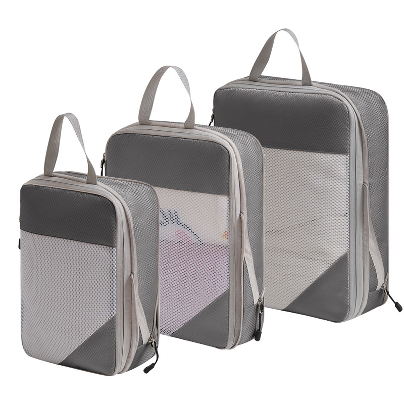 TEMU 3pcs Set Travel Compression Packing Cubes Suitcase Compression Travel Organizer Bags For Carry-on, Ideal For Travel And , Space-saving, And Easy