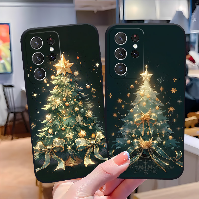 

Christmas Fashion Printed Soft Phone Cover S24 S23 S21 Fe S22 -eb2753