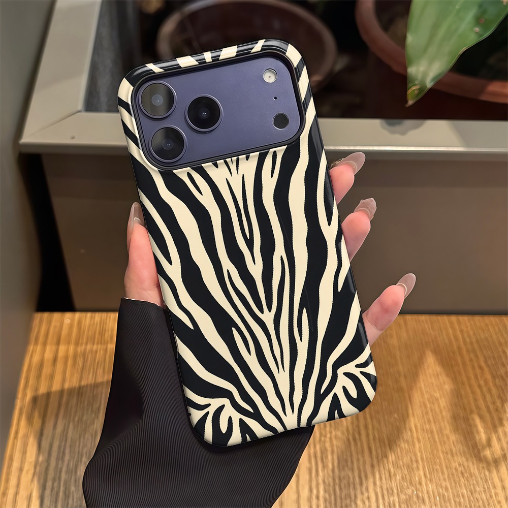 TEMU Phone Case: Zebra Phone Case - Tough, Shockproof, And Fashionable - Fits For Iphone Models 17, 16, 15, 14, 13, 12, 11, Plus, Pro, Max, Mini. An