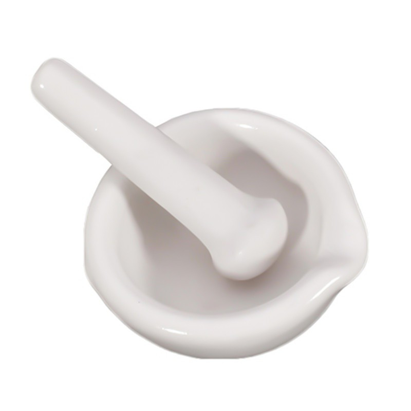 TEMU Mini Volume 6ml Porcelain Cute Topping Porcelain Mortar + Pestle Mixing Grinding Bowl Tool Set Laboratory Powdered Chemicals Herbs Spices Pills