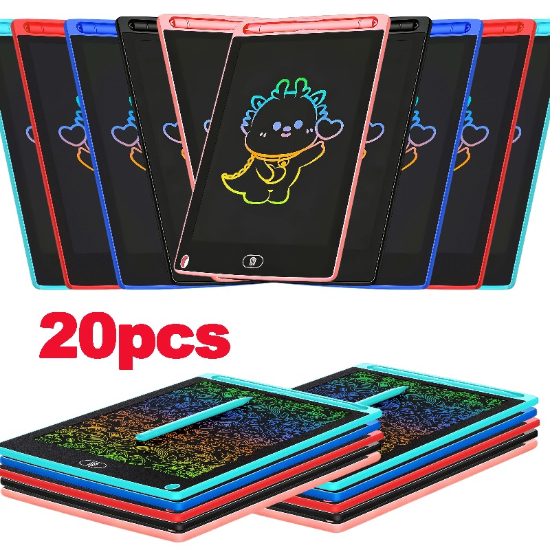 E-shop SINGLAND für [20 Stück 8,5-Zoll Farb-LCD Schreibtafel]/Abwischbare Wiederverwendbare Doodle Board/Lernspielzeug für Kinder/Geeignet für Jungen &