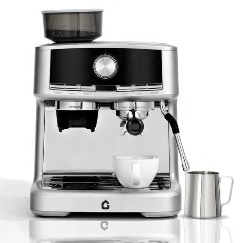 item picture commercial coffee machines barista quality professional 20 bar italian style machine built in grinder and milk frother 1 5l removable water tank stainless spray paint