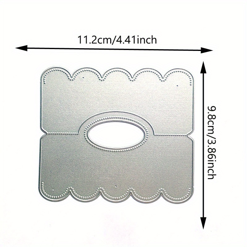 Metal Cutting Dies With A Portable Handle For Scrapbooking Crafts, Used For Embossing Templates And Making Stencils For Cards