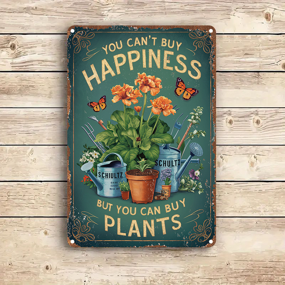 jolie enseigne en métal vintage pour jardin - vous ne pouvez pas acheter  , mais vous pouvez acheter des plantes - design   pour plantes et outils de jardinage, parfait pour la décoration de  , du café, du bar, de  , de la décoration de jardin 0