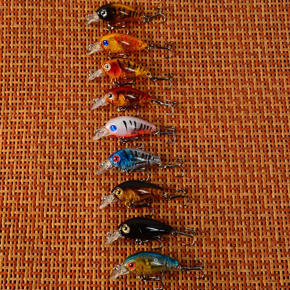 9-pack Rock Fatty Bait, Bionic Lure For Pike And , Topwater Floating Lure