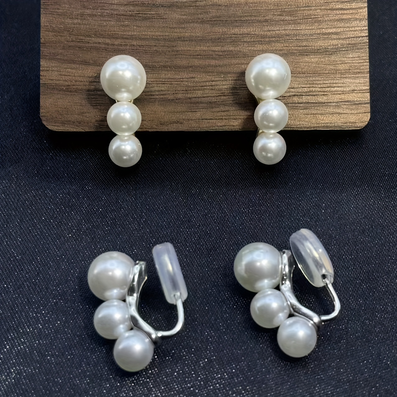 TEMU Clips d'oreille en perles style bohème pour femmes, perçage, boucle à moustique, bijoux d'oreille adaptés aux fêtes, réunions, usage , niche