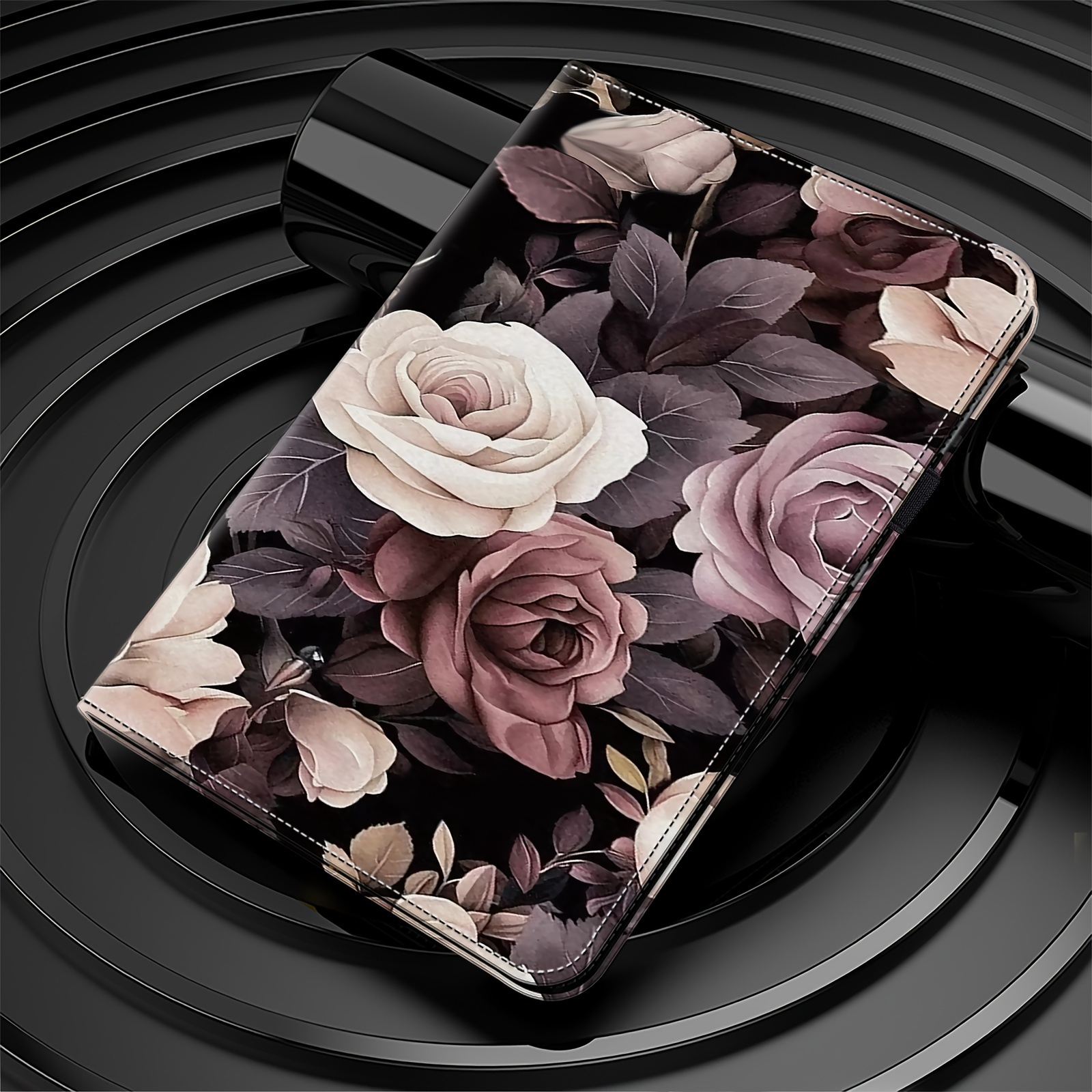Image of Case For Universal 10.1 10.5 11 Inch Tablet Protective Case, With Magnetic Closure, Suitable Tablet Protective Case, Synthetic Leather Vertical Pattern Cartoon Protective Case