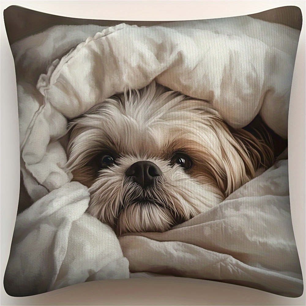 TEMU 1pc Gentle Pillowcase, Designed Festive Joy, Perfectly , New Year's, And Valentine's Day Atmosphere, Double-sided Printing