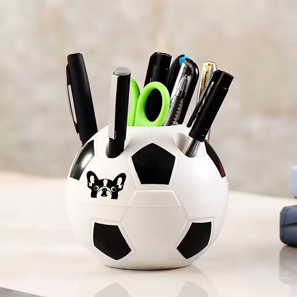 TEMU Porte-stylo organisateur de ballon de football, 1 pièce - Rangement de bureau sur le thème du football avec espace de rangement pour stylos et