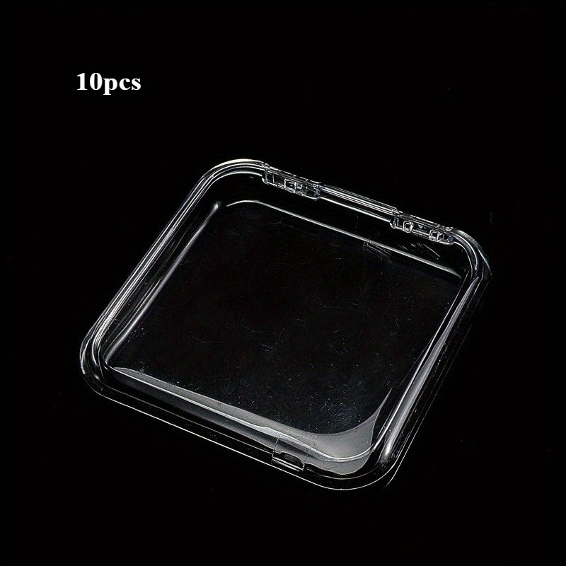 E-shop 10 Stück, eine Box für vielfältige Anwendungen! Transparente, multifunktionale Nagelkunst-Aufbewahrungs- und Präsentationsbox, die sich