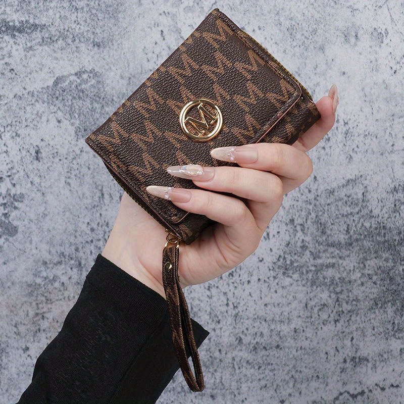 Image of 2025 New Women's Wallet Short Style European And American Pu High-end Coin Purse Printed Multi-card Slot Small Wallet Money Holder