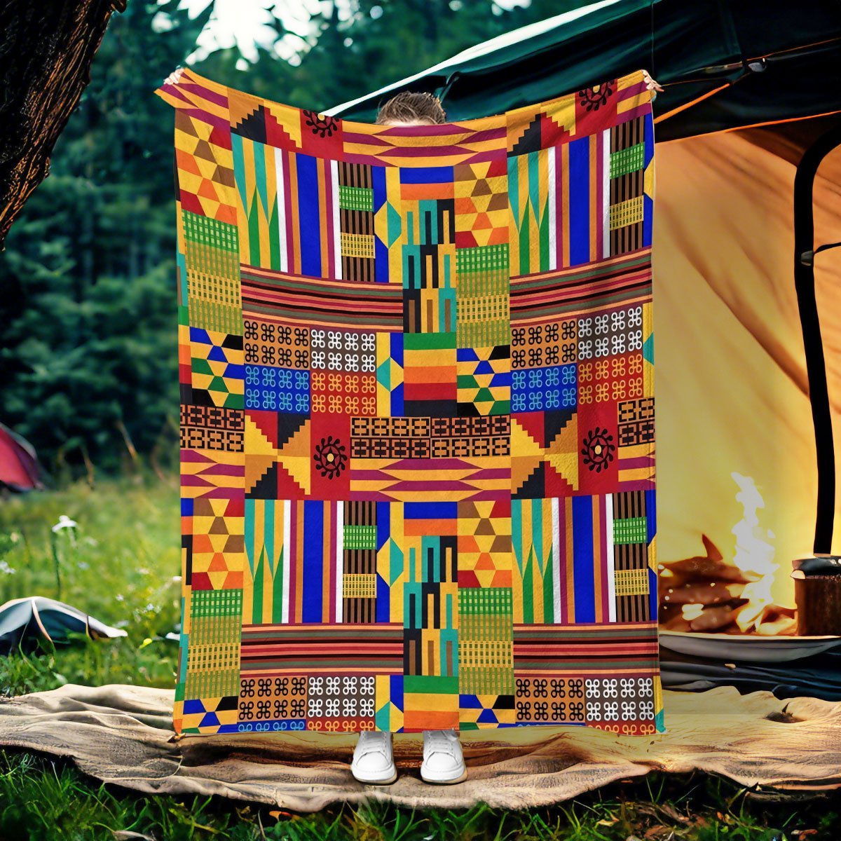 TEMU Travel Blankets, Rugs, Bed Throws, Towel Blankets, Nap Blankets, Blankets, Travel Blankets, Knitted Polyester, Modern Use For All , Suitable For
