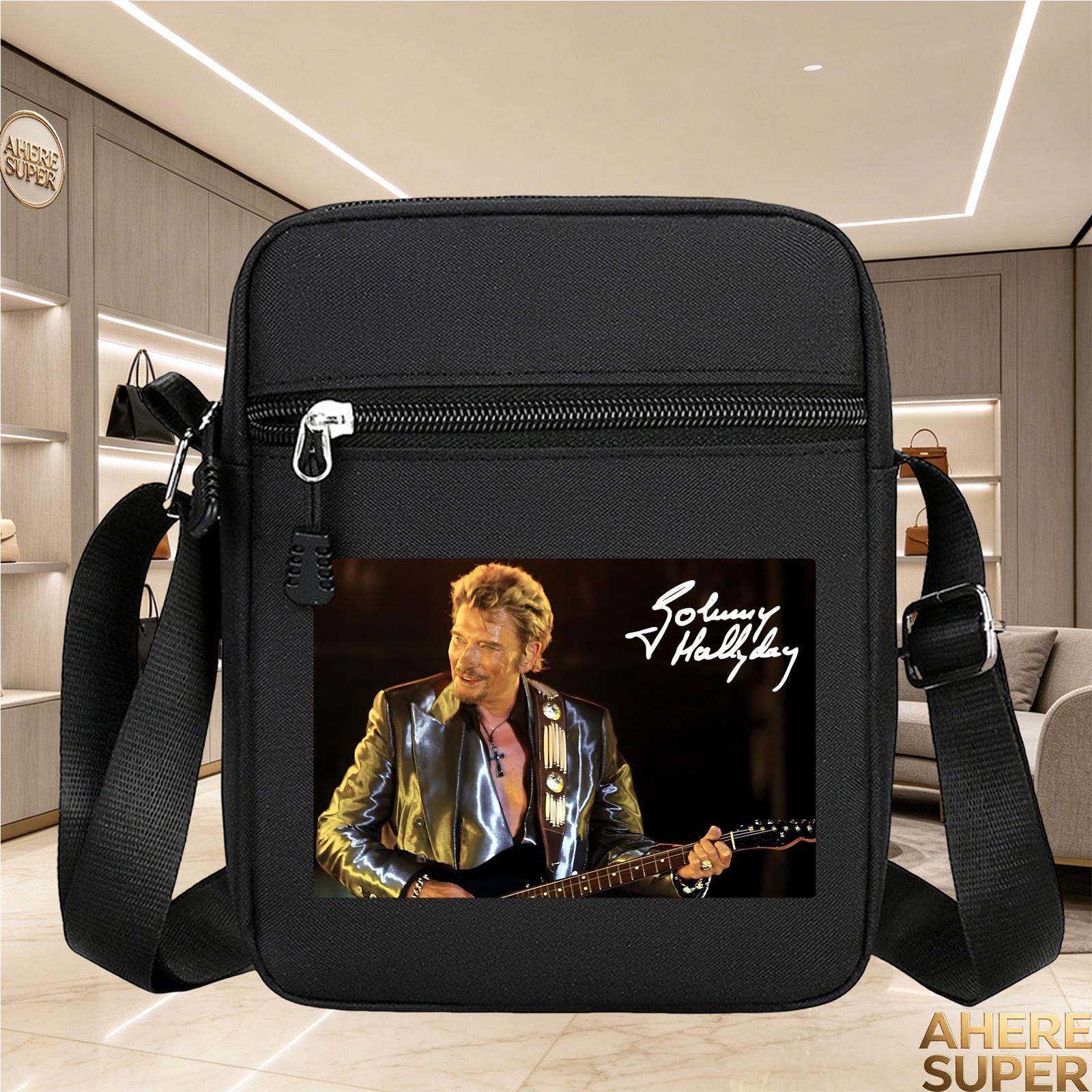 TEMU Sac Bandoulière Rétro 1943-2017 pour Hommes et Femmes, Sac à Épaule Léger à Sangle Réglable, Sac de Voyage Unisexe pour Quotidiens, Cadeau