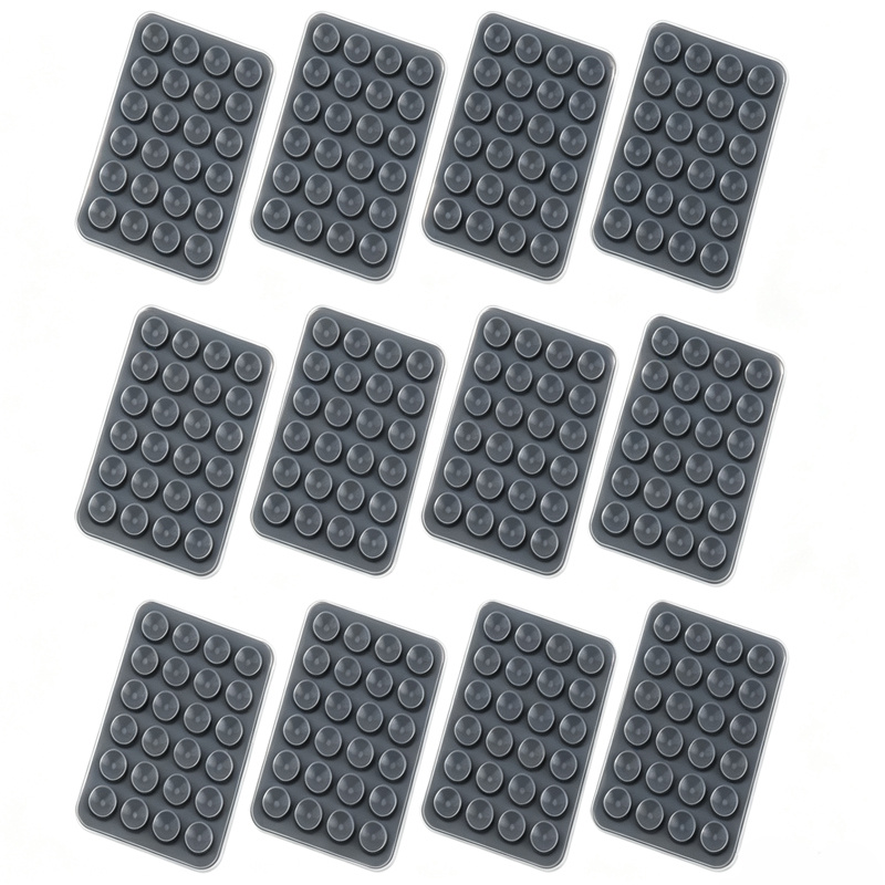 TEMU Paquete de 12 almohadillas antideslizantes reutilizables para alfombras, sujetadores de alfombra fáciles de instalar, previenen resbalones,
