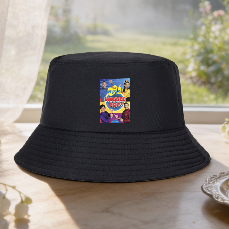 TEMU 1pc Wiggle Pop Multicolor Bucket Hat With Wiggling Eye - Streetwear Unisex Outdoor Suitable For Camping, Travel, Festivals & Casual Wear - Hand