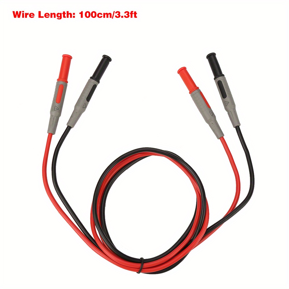 

P1032 4mm Banana Plug Test Line Injection Molded Straight To Straight Multimeter Wire Cable