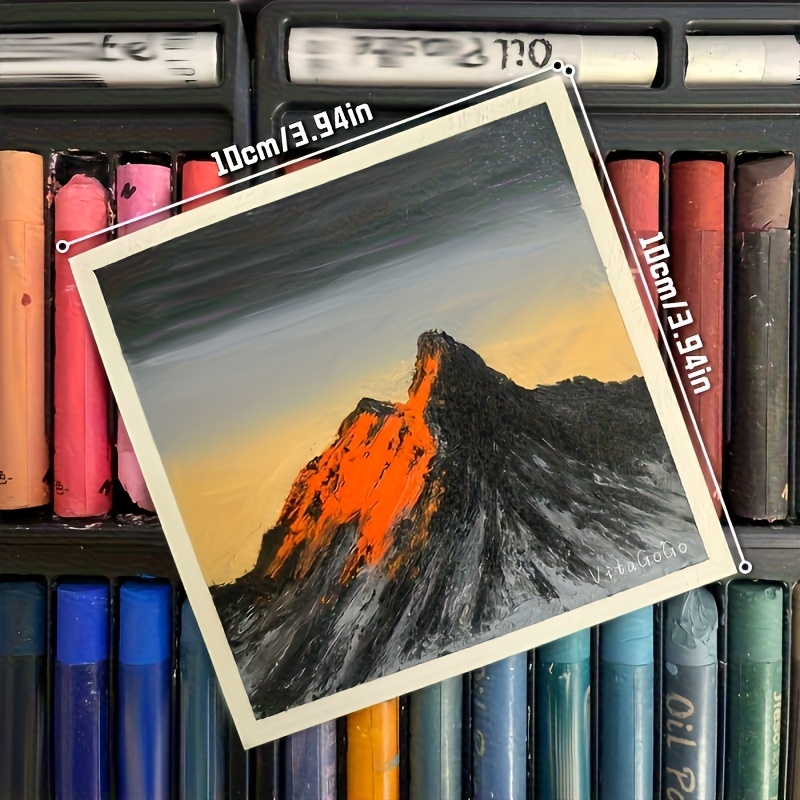 E-shop 100 Stück Premium Quadratisches Leinwandpapier, Ultra-Dickes Leinwandpapier, Geeignet für Künstler, Nicht-Filz, Glatte Oberfläche, Ideal für