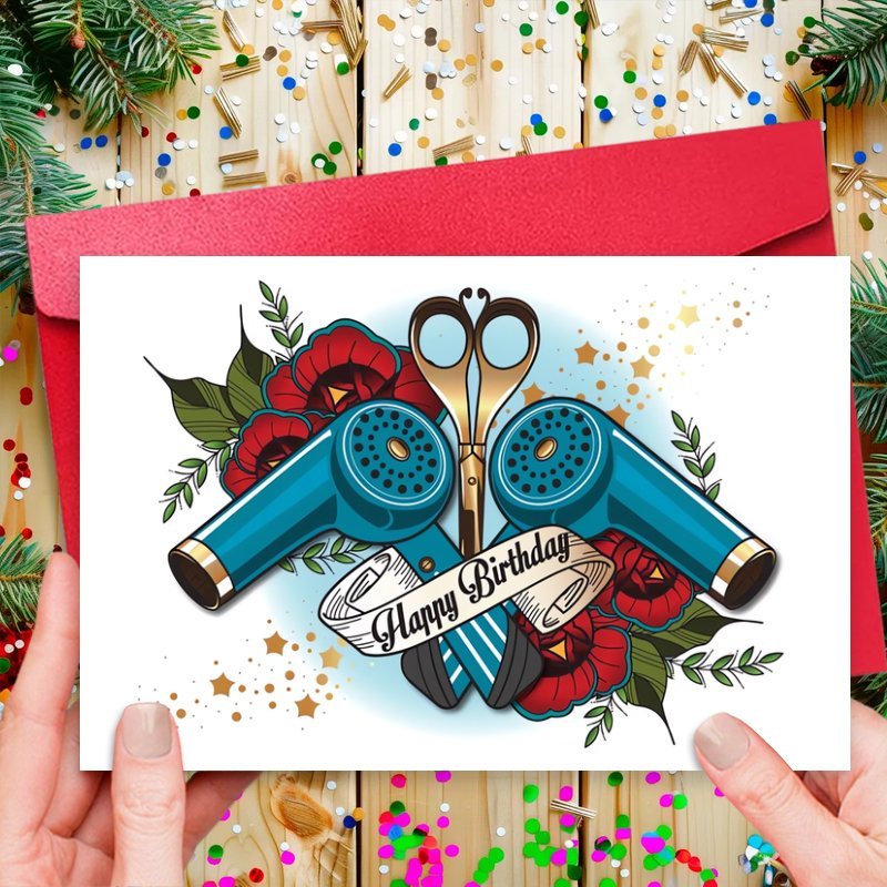 funny hairdresser friend birthday card 1pc unique birthday - Temu Mauritius