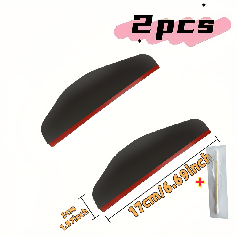 TEMU 2pcs Set Of Covers Car Rearview Mirrors, Essential , Windshield Cover, , Practical Solution, Durable Material, Strong , Car Rearview Mirror