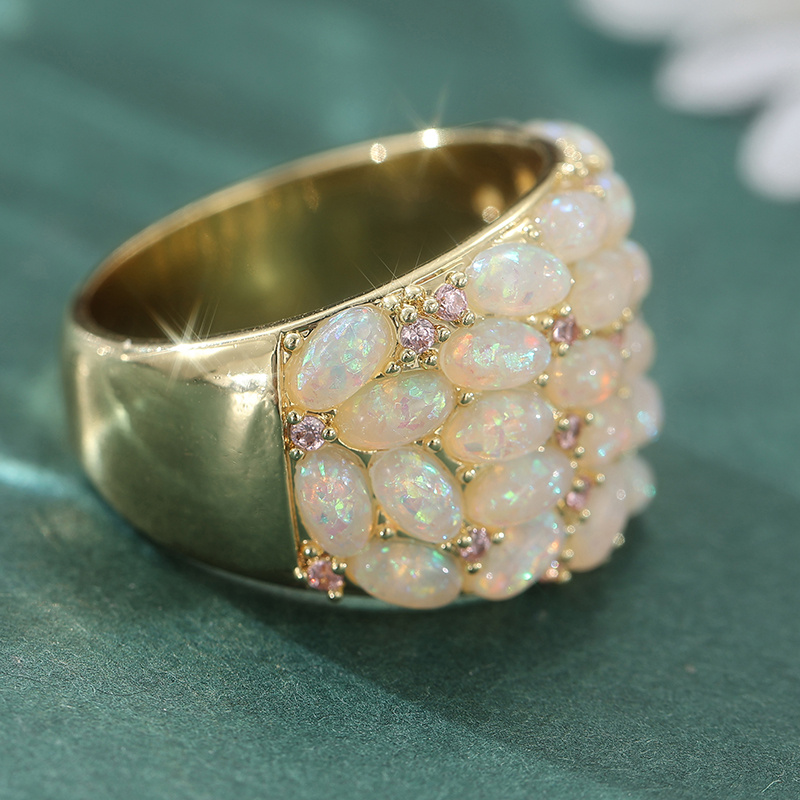 Women's Chunky Waterproof Plated Statement Ring, Party Ready