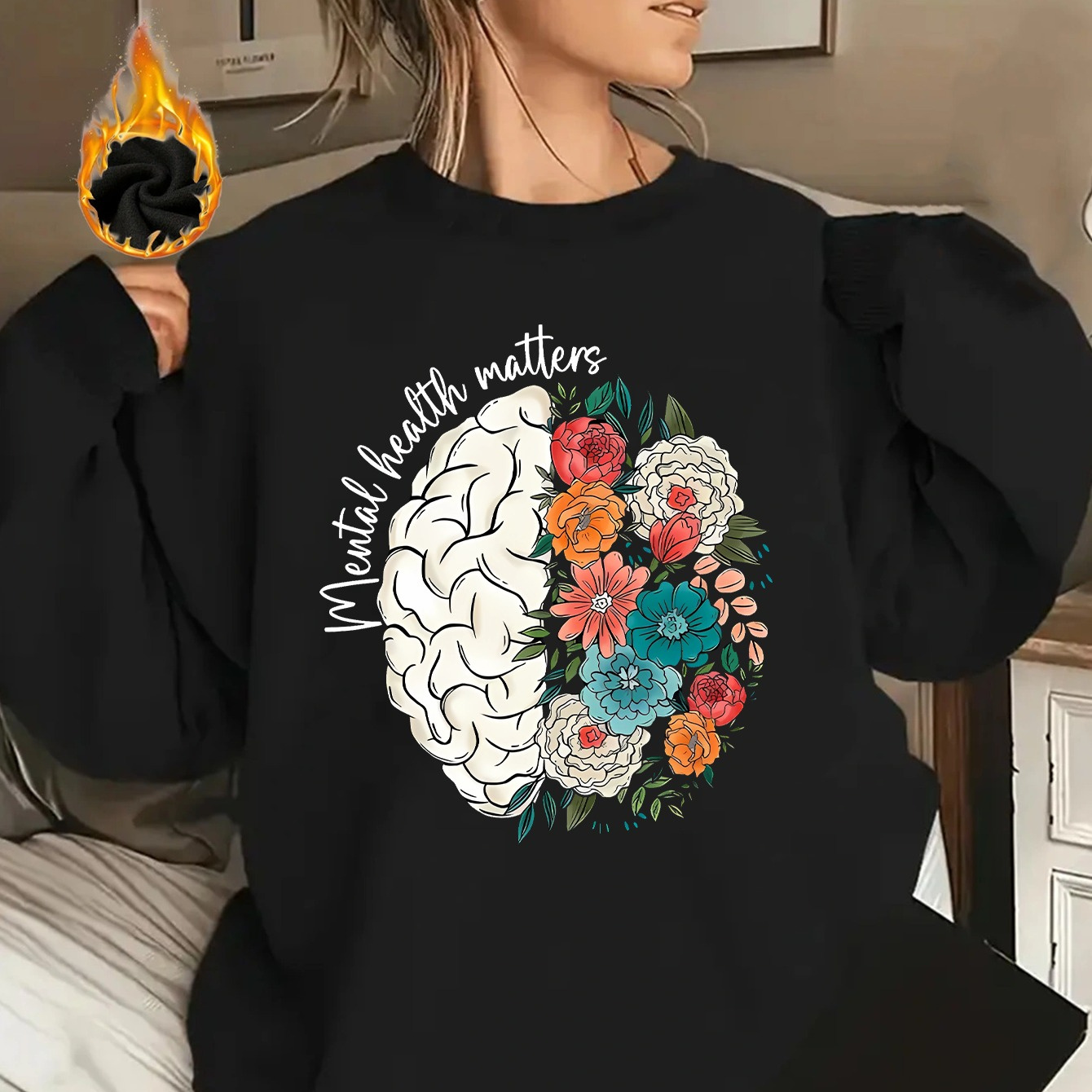 

Women's Sweatshirt, & , Round , Long Sleeve, Polyester , Sportswear, , All