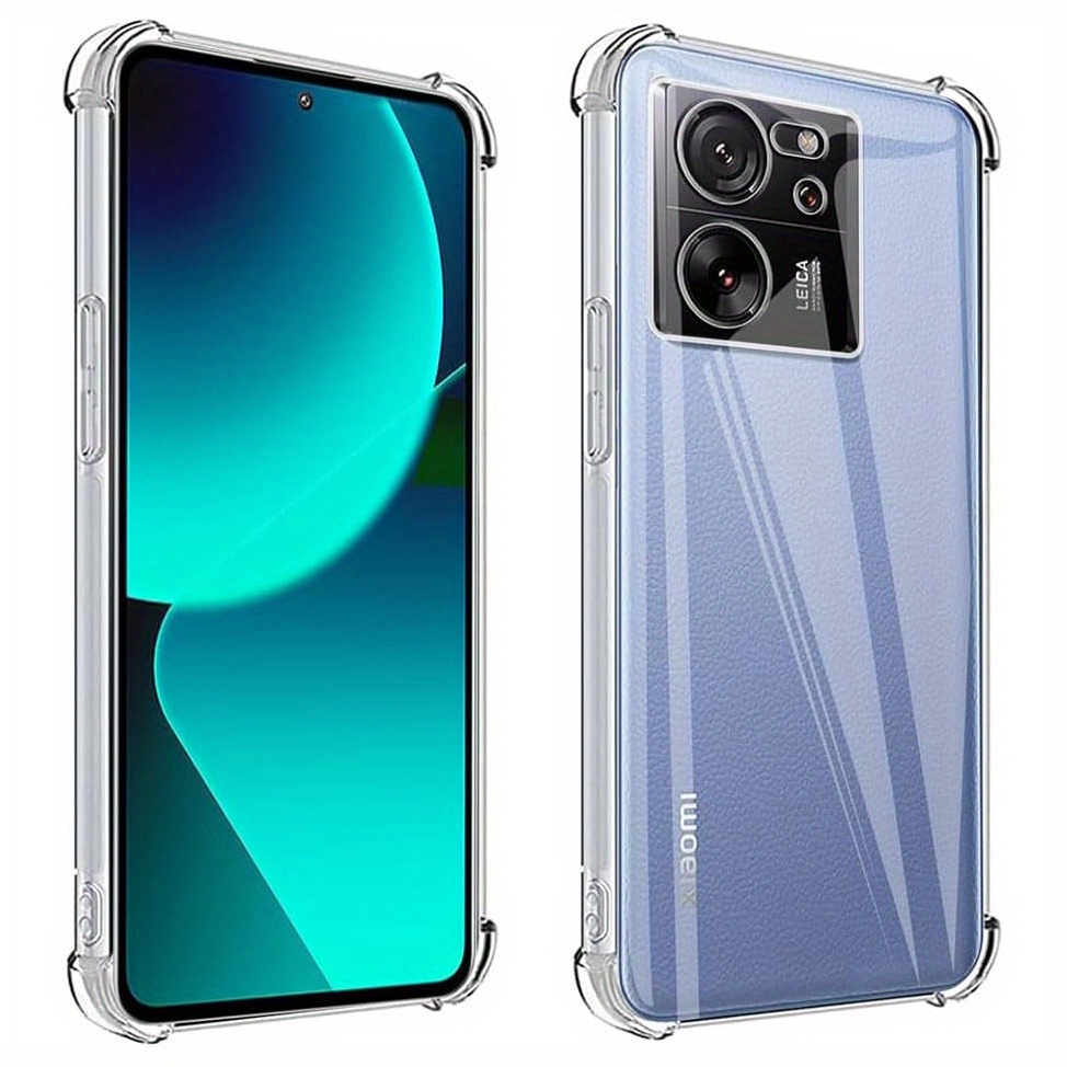 Image of Phone Case: Case For Xiaomi 13t / Xiaomi 13t Pro, Reinforced Corners Protection, Clear Cover Bumper Slim Fit Shockproof Flexible Tpu Phone Case, Transparent