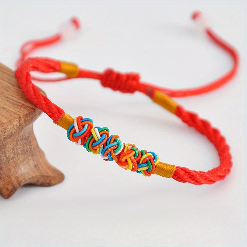 Colorful Hand Woven Couple Bracelet Easter Gift Red String Bracelet