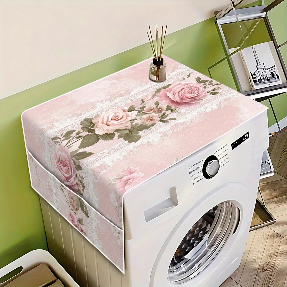 1 stück vintage rosa rosen spitzenbezug aufbewahrungstasche