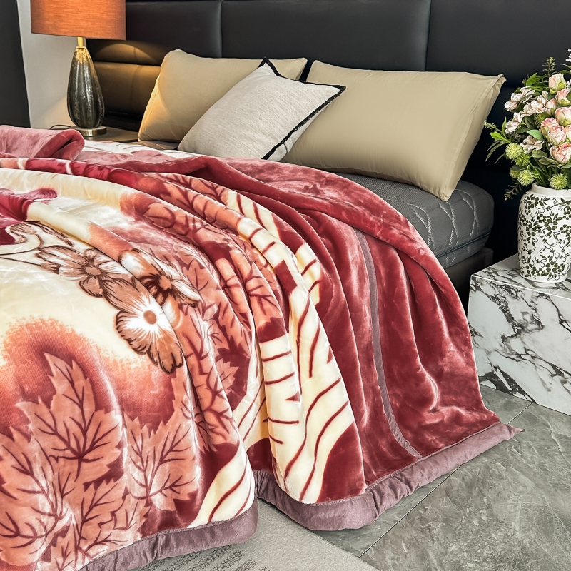 1pc heavy duty double layer flannel blanket with thickened edges   soft warm bedspread plush like texture for couch car travel machine washable   multi color housewarming   essential Product details 4
