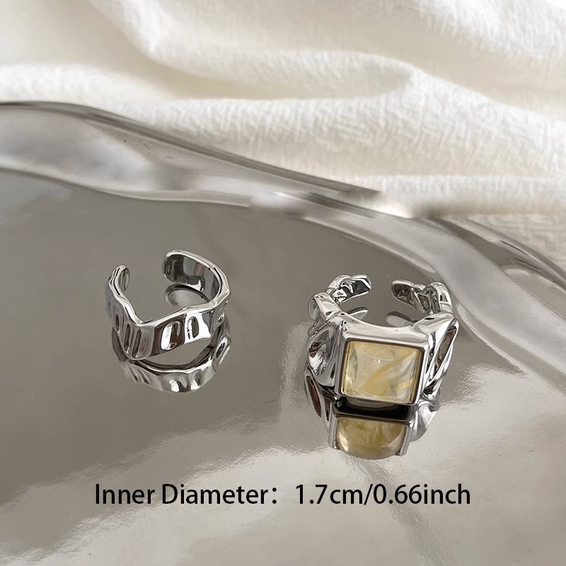Women's Geometric Elegant Adjustable Ring, Ideal Gift