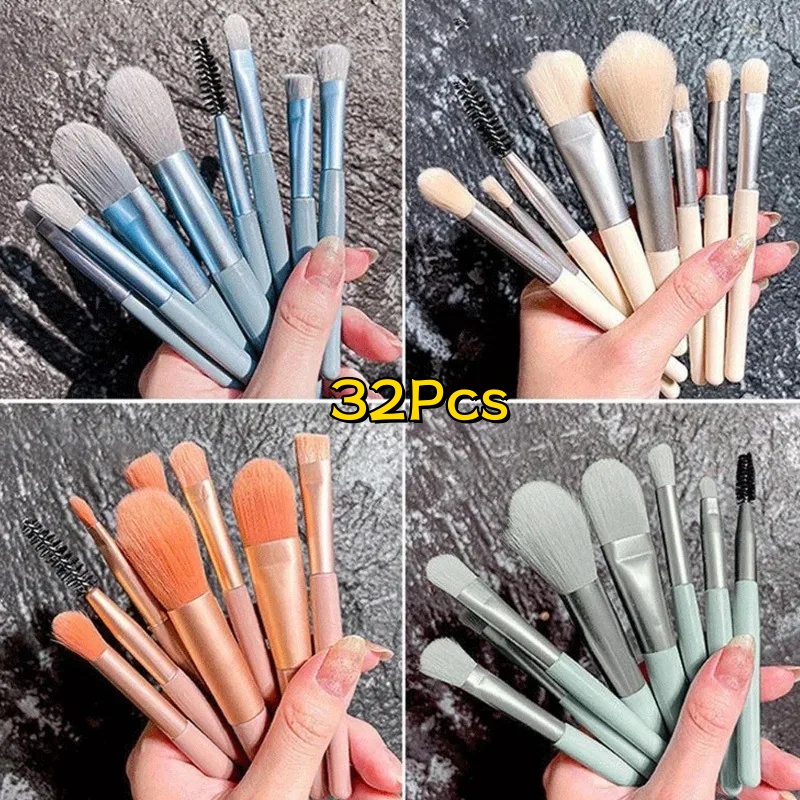 TEMU 32pcs Makeup Brush Set Makeup Concealer Loose Powder Brush Eye Shadow Highlighter Foundation Brush Beauty Tools