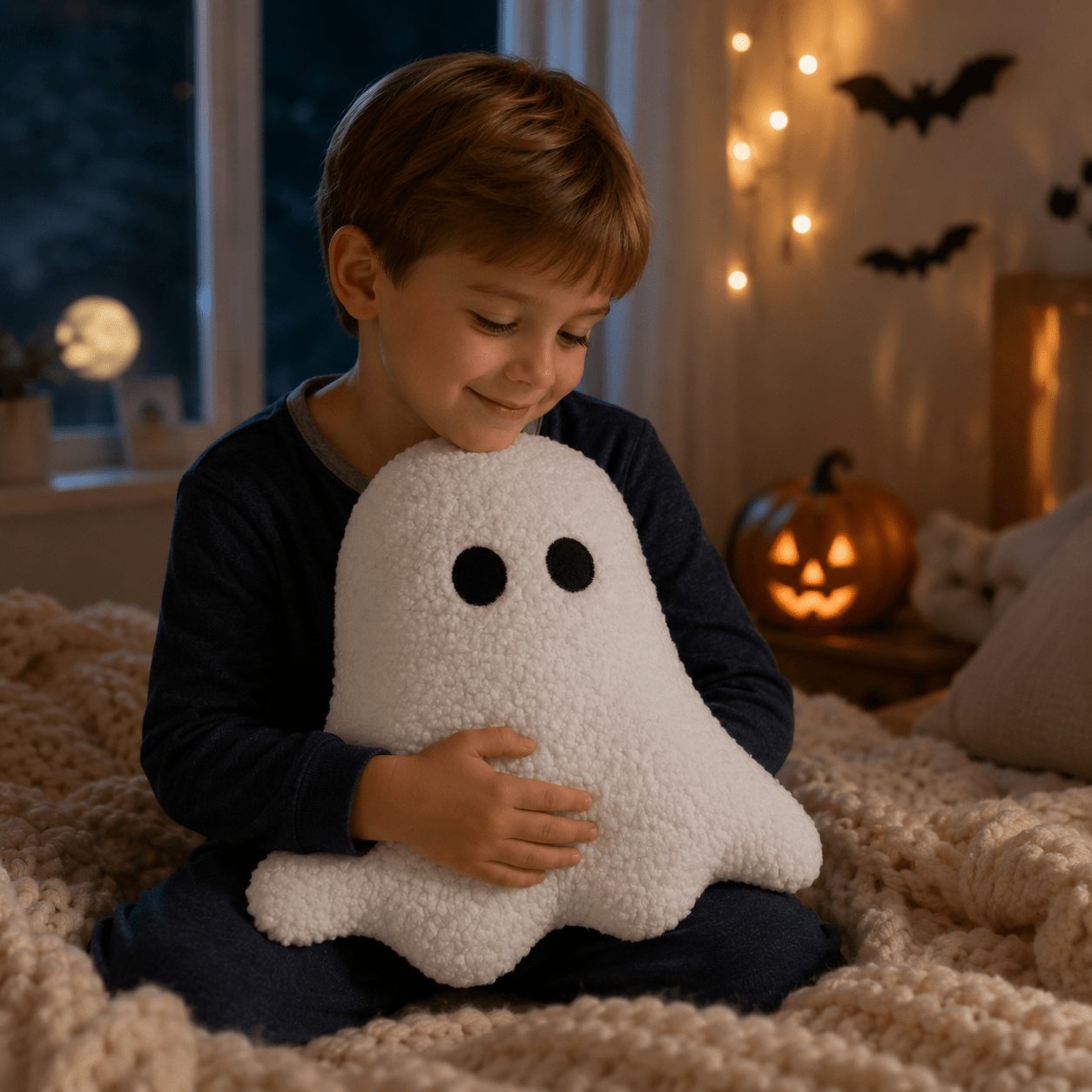 White Ghost Lamb Plush Toy, Creative Halloween Doll