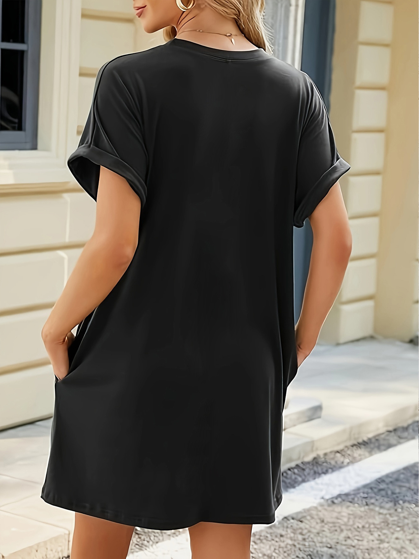 womens bohemian cowboy boot print t shirt dress short sleeve