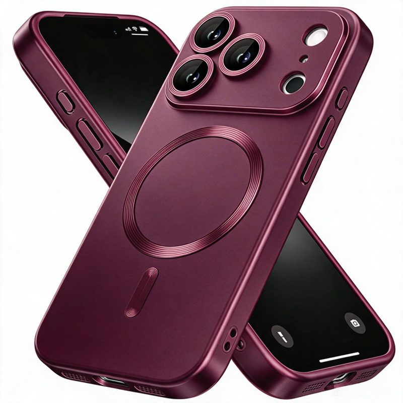TEMU Coque de téléphone - Coque magnétique pour téléphone, compatible avec Iphone 18 Pro Max 17 Pro Max 17 16 15 14 13 12 11 Pro 17E, avec cadre de