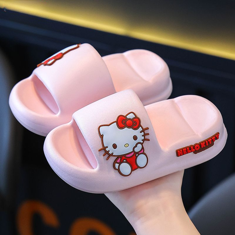 Hello Kitty Kids' Slippers Summer Cartoon Indoor Non-slip Home Shoes Children's Outdoor Sandals