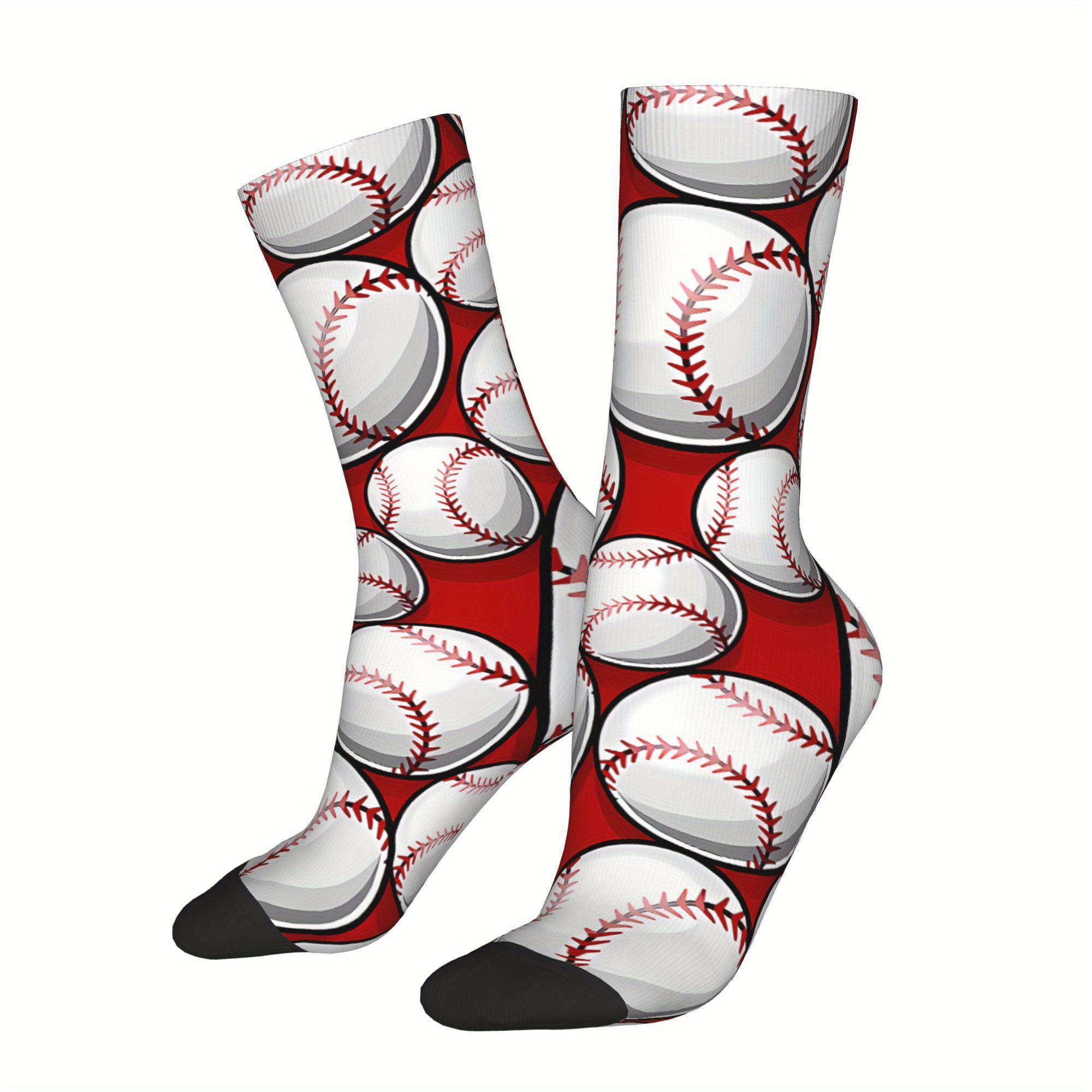 

Men's Novelty Baseball Socks - Breathable Polyester , Elastane Infused, Hand Washable