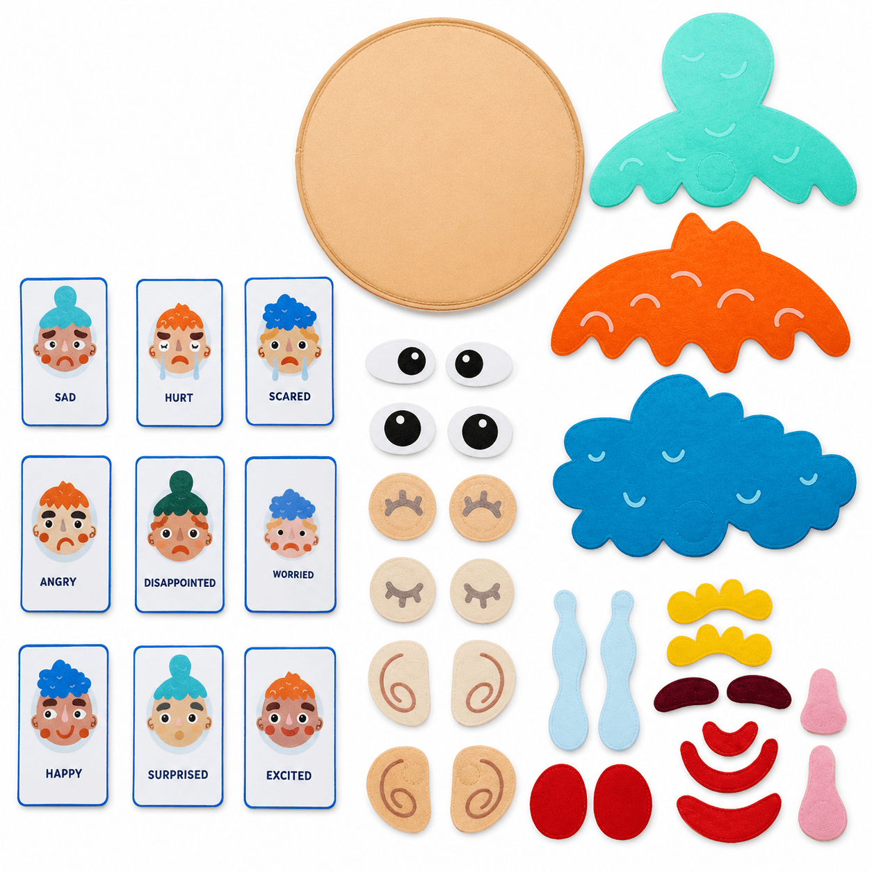 TEMU Giocattolo abbinamento emozioni in , giocattoli impilabili per bambini, gioco educativo di apprendimento con in , attivit� di riconoscimento dei