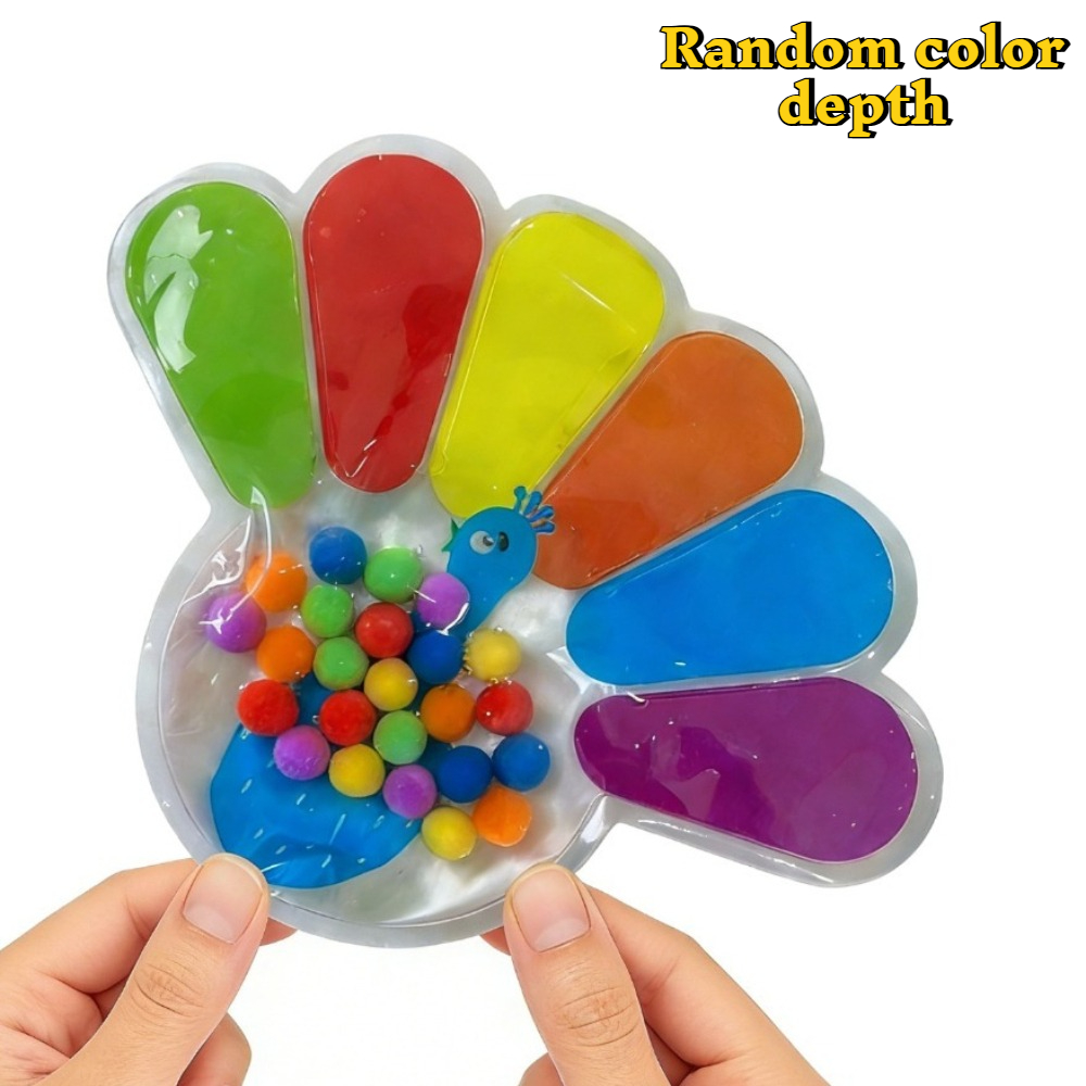 Image of Color Sorting Sensory Toys, Fine Motor Skills Toys For Toddlers, Preschool Learning Activitie, Toy For Kids,random Color Depth