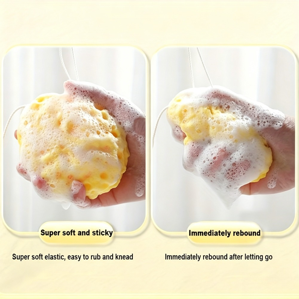 Creative Honeycomb Shape Bath Sponge, Portable Shower Ball