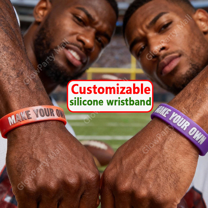 69pcs Customizable Mixed Color Wristbands, Gift for Couples & Friends