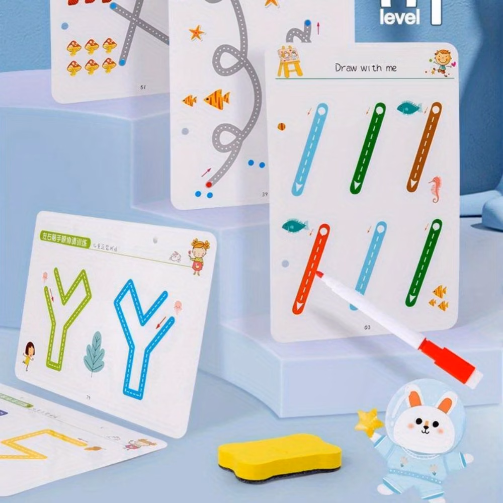 pre school exercise book for children fun tracing and writing activities for learning and practising ready for pre school magic exercise text set 96 reusable pages Product details 4