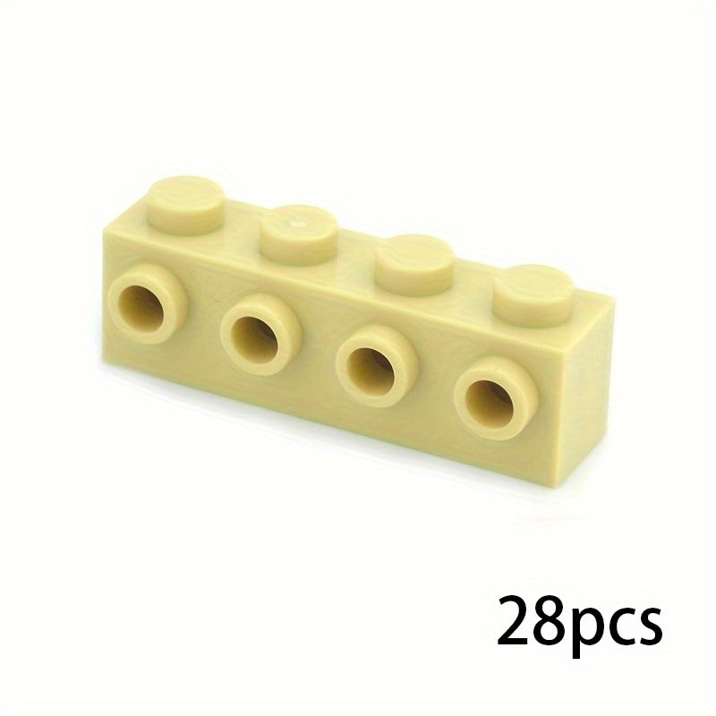 28pcs MOC 1x4 Thick Brick Building Blocks ABS Resin 30414 Compatible