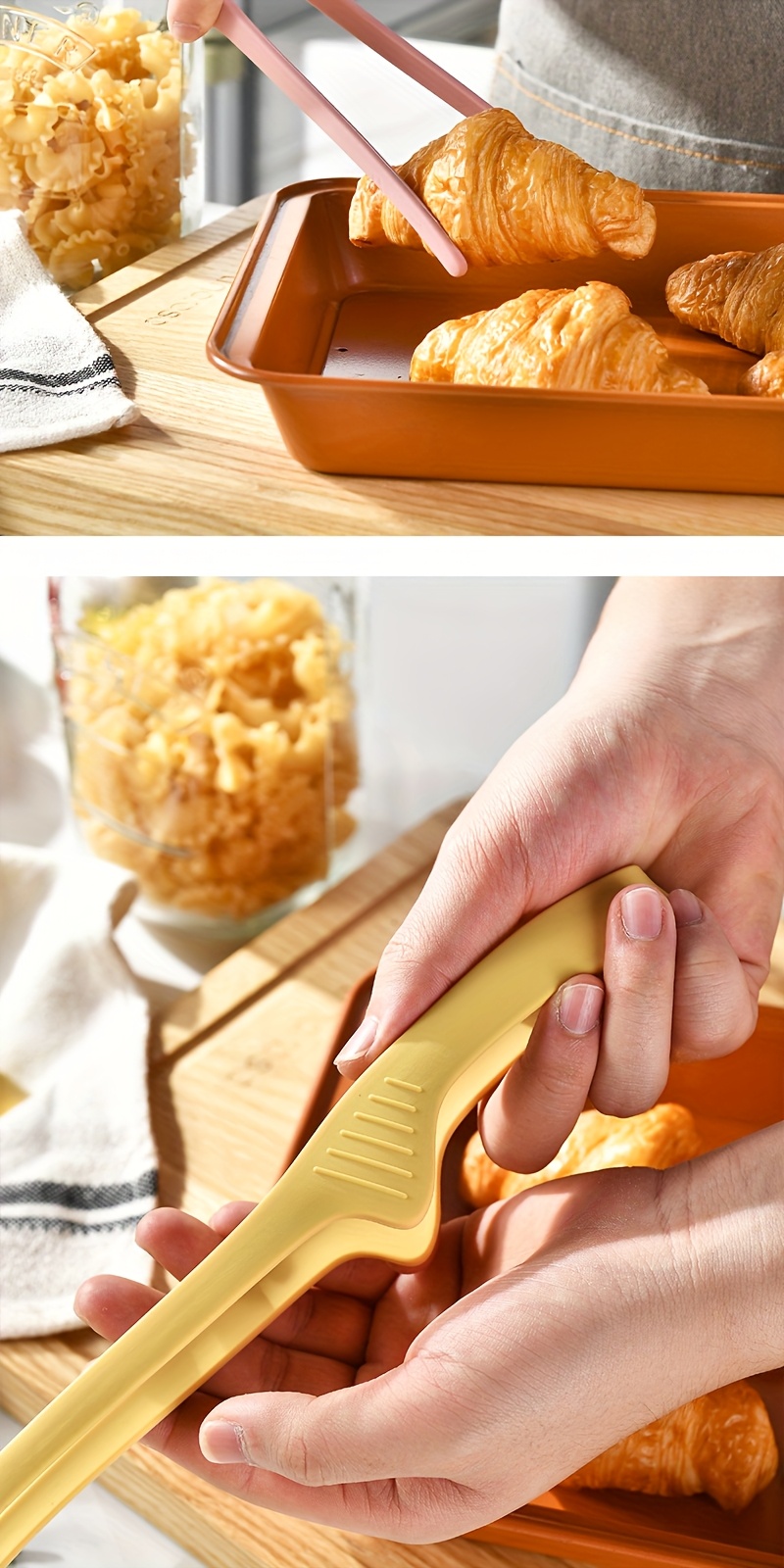 1pc multifunctional silicone non slip bbq food tongs bread tongs self standing tongs kitchen tools bbq accessories Product details 9