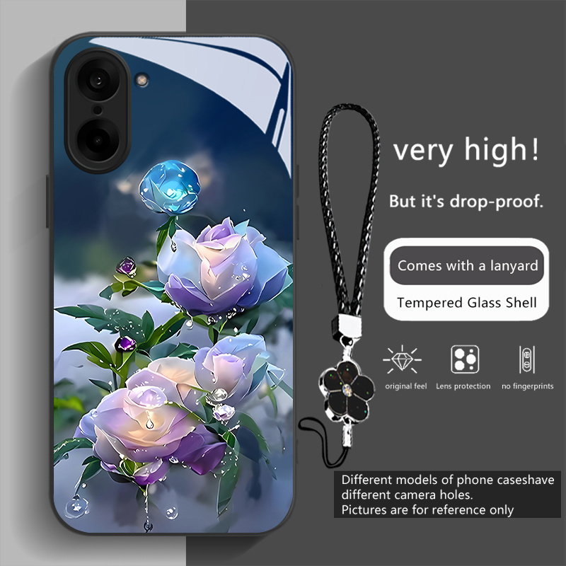 TEMU Phone Case: New Diamond Rose Phone Case Suitable For Oneplus Nord 5/4/3/2 5g/2t 5g/nord/ce5/ce4/ce2 5g/ce2 Lite/ce 5g/n20/n20 Se/n30 Tempered