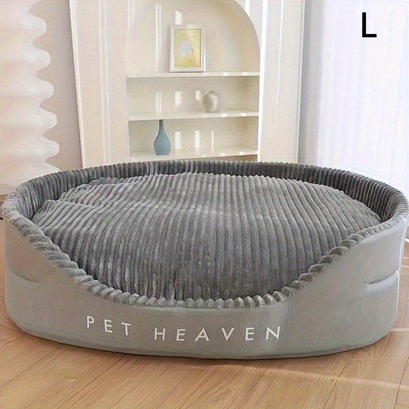 Durable& Thickened Comfort Dog Bed- All-Season for Large to Breeds, Easy Clean with Letter Print Design, Washable - Image 7