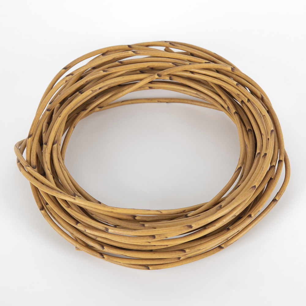 Image of 1pc Brown 3mm Round Core Plastic Rattan Weaving Material (10 Meters)