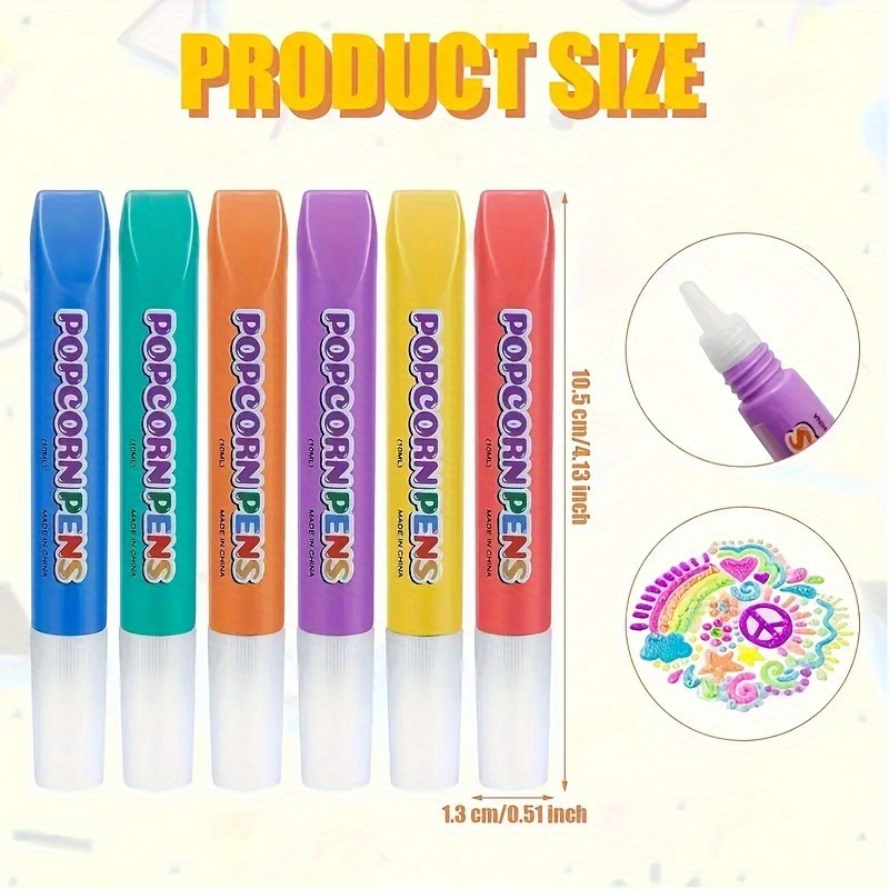 6 bubbel pennor popcornpennor ritpennor avstressande - Temu Sweden