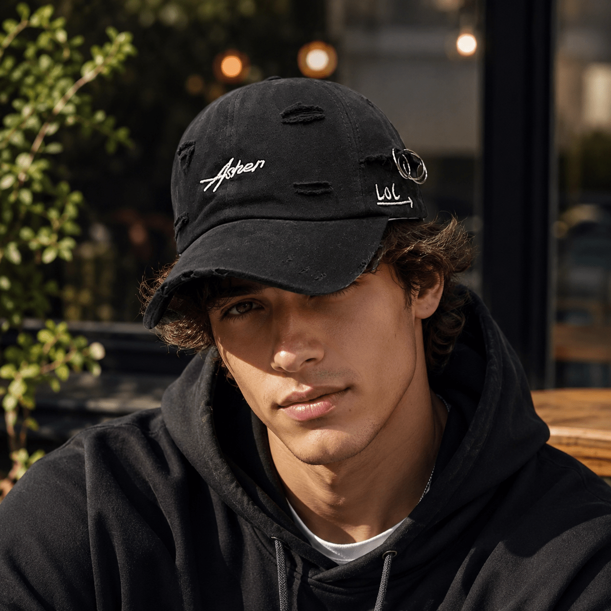 Unisex Retro Distressed Embroidered Baseball Cap, Comfortable Fit