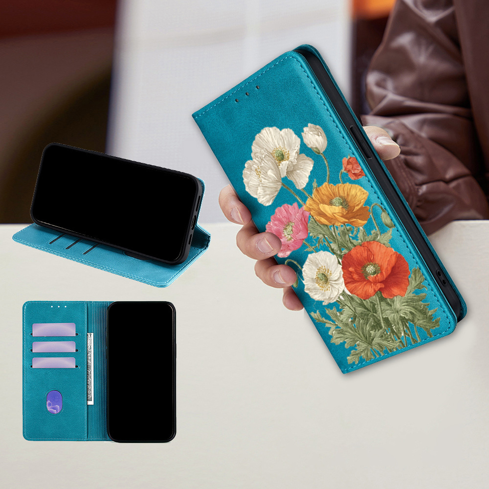 TEMU Phone Case - Suitable For Galaxy A15 5g A17 A16 5g A16 4g 5g A55 5g A35 A25 A54 A34 A14 A10 A13 A71 A57 4g 5g Painting Rose Card Holder Bracket